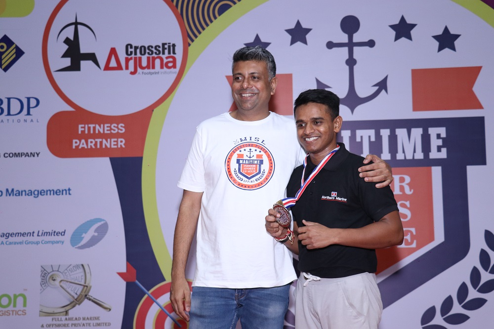 Runner-Up Indoor Rowing Male Manoj Pal(Northern Marine Management)